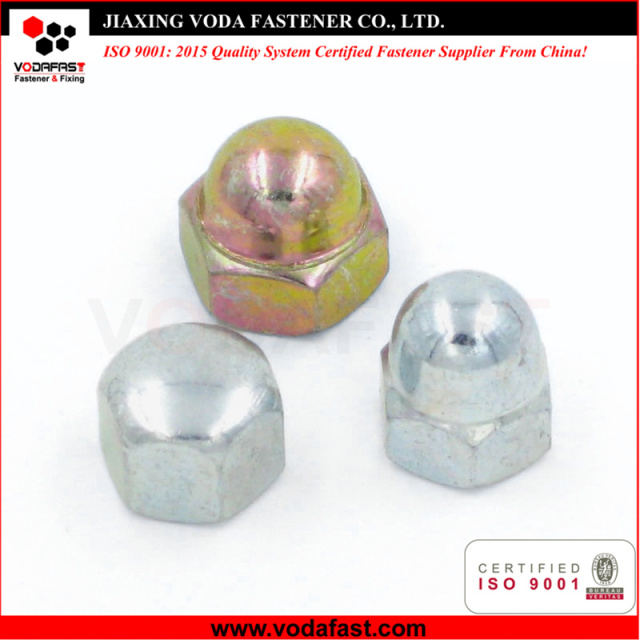 Hex Cap Nuts made of Steel and Stainless Steel