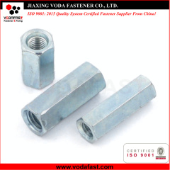 Hex Long Coupling Nut made of Steel and Stainless Steel