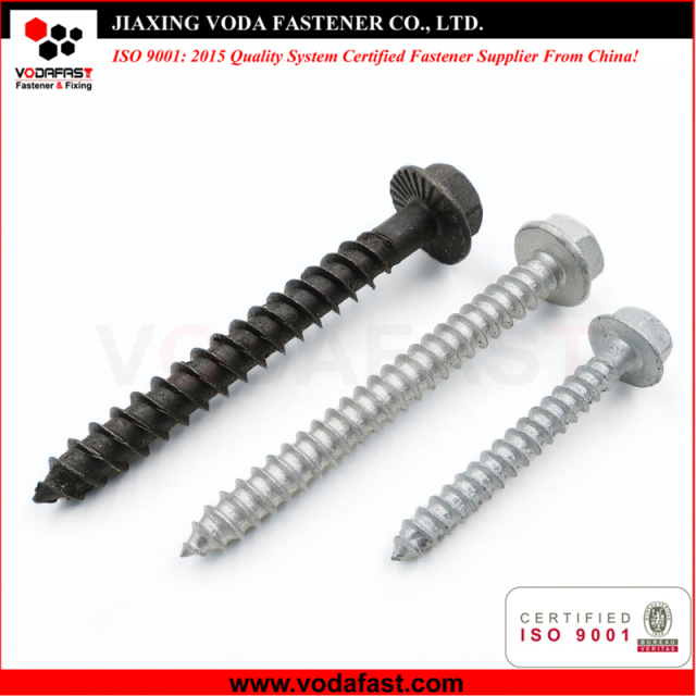 Customized Hex Flange Head Wood Screw with Cut Point