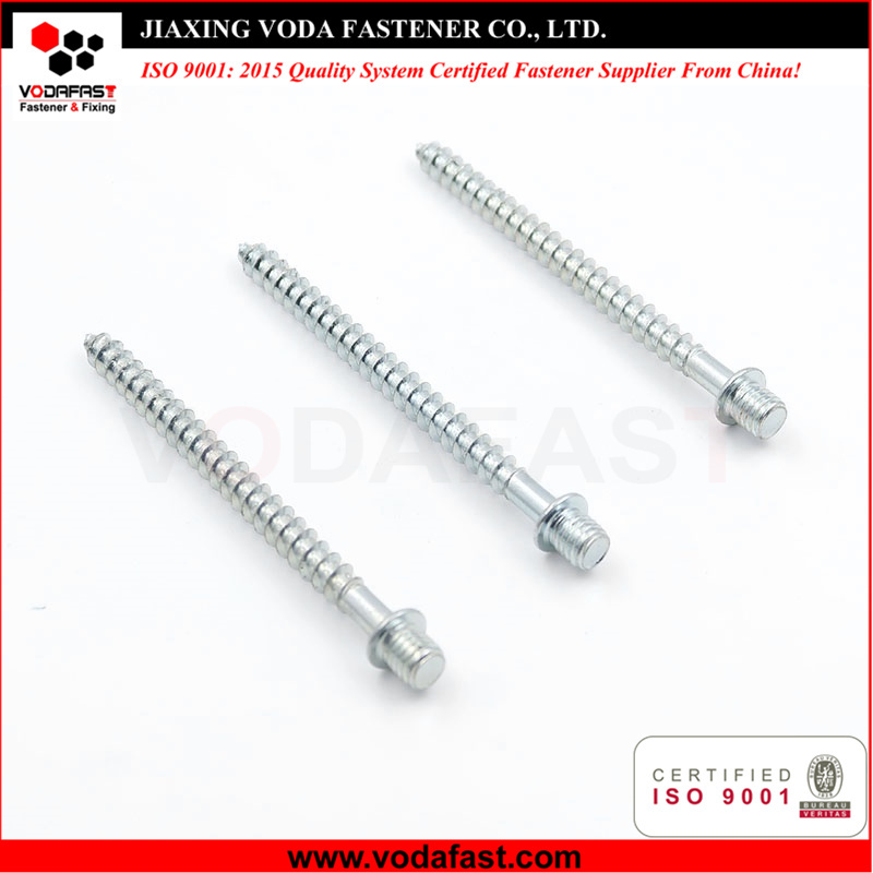 Customized Metric-Wood Thread Double End Screw