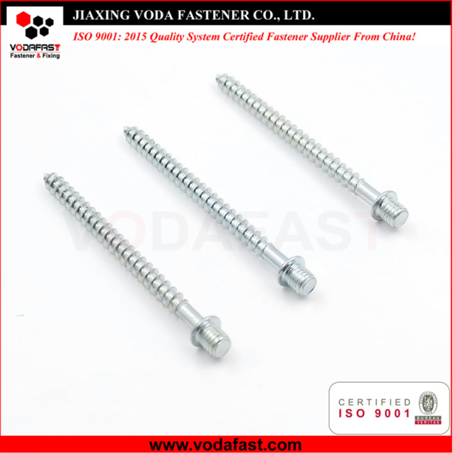 Customized Metric-Wood Thread Double End Screw