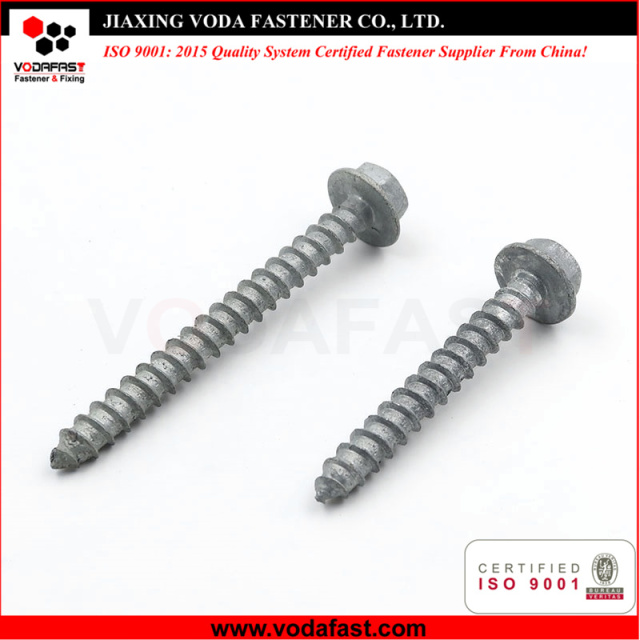 Customized Hex Flange Head Wood Screw with Cut Point