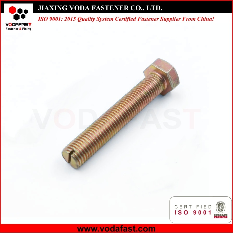 Customized  Slotted End Hex Bolt