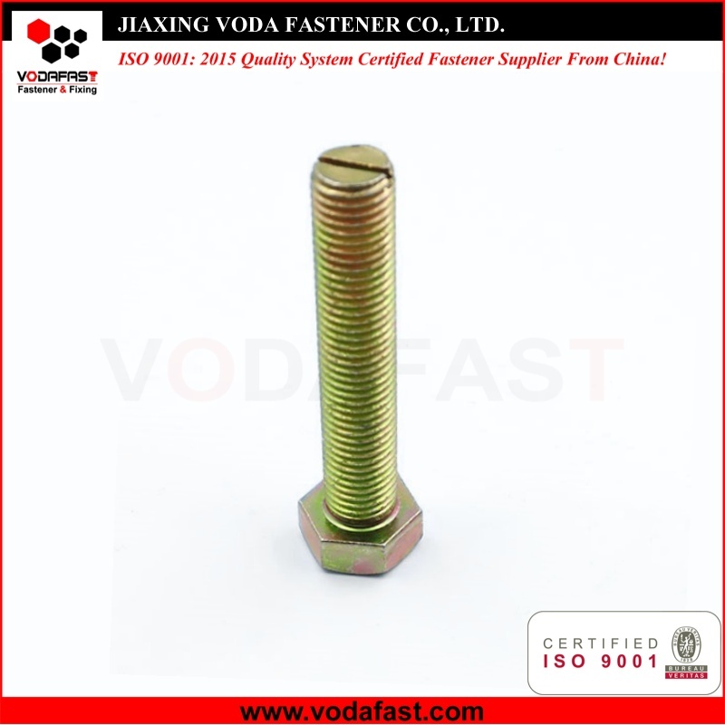 Customized  Slotted End Hex Bolt