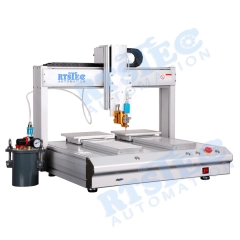 Robotic Glue Dispensing Machine,Robotic Glue Dispenser ,LCD phone Screen Dispensing solution,4 Axis Benchtop, two workstation