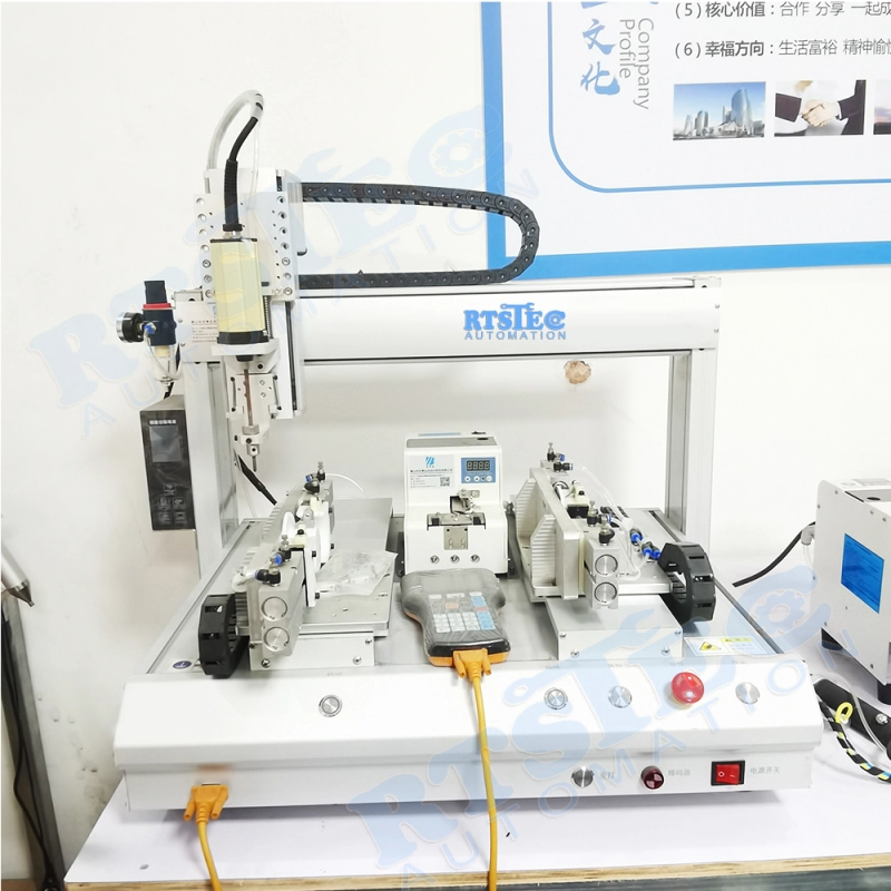 Robotic Screwdriver Machine For product assembly With automatic feeder screwdriver system Double workstation