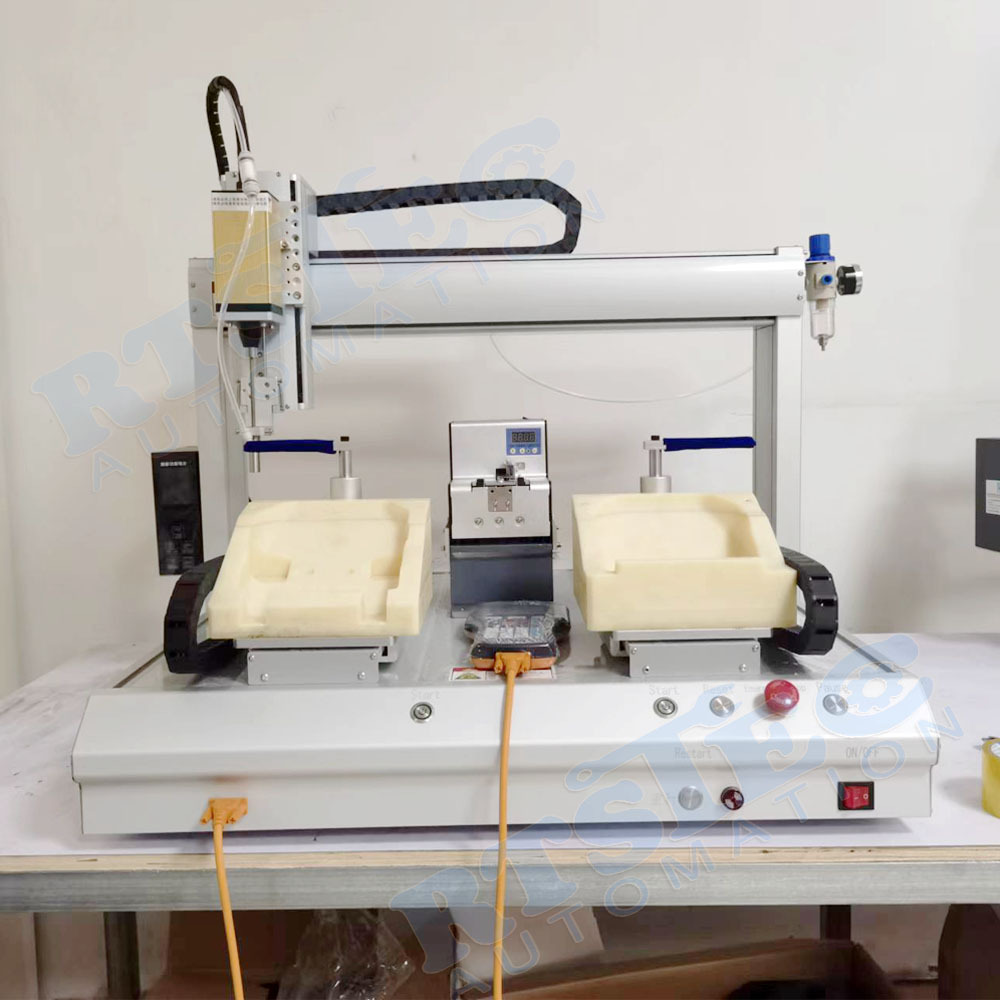Robotic Screwdriver Machine For product assembly With automatic feeder screwdriver system Double workstation