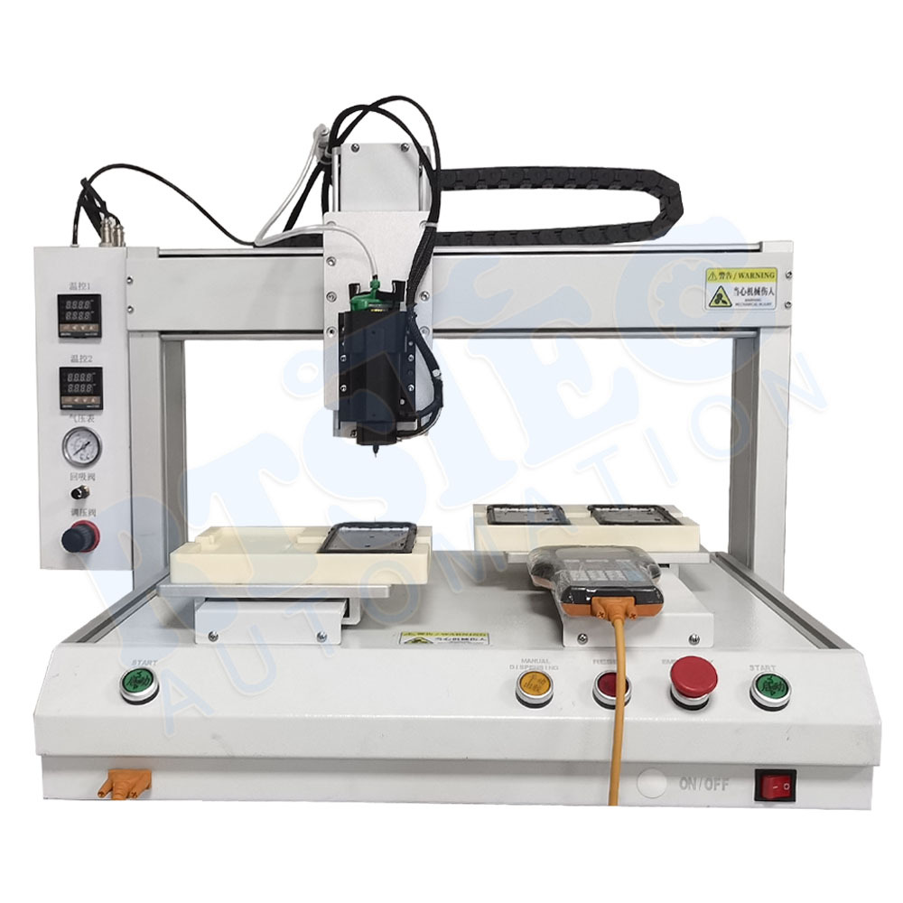 Hotmelt Glue Dispensing Machine,Robotic Glue Dispenser, Heating Dispesing Head, Applied on LCD phone Screen Assembly