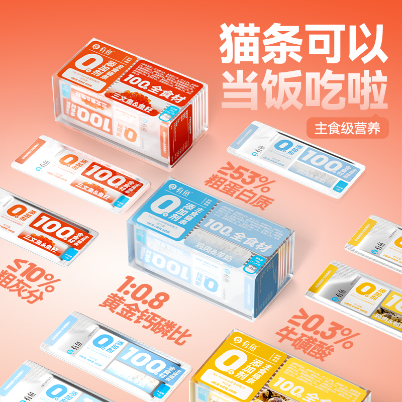 0添加主食猫條三文魚&魚籽口味