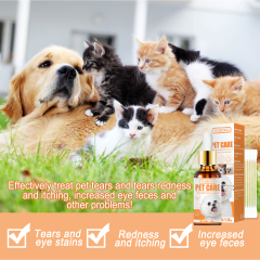 Yegbong Pet Eye Stain Remove Eye Stain Remove Eye Stain Remove Eye Wash Lotion Herbal Gentle Cats and Dogs Universal Eye Drops
