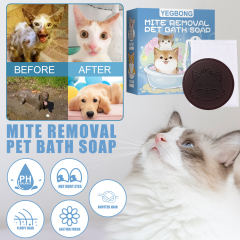 Yegbong Pet Mite Removal Bath Soap Dogs and Cats Sterilization Body Deodorization Cleaning Bathing Supplies