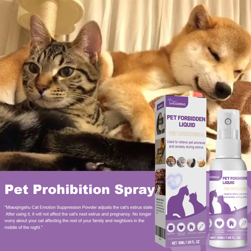 Yegbong Pet Forbidden Fluid Improvement of Erection and Emotional Suppression Spray for Cats and Dogs