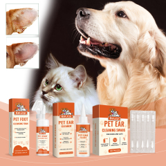 EelJoy Pet Ear Cleansing Cats and Dogs Foot Ear Wax Claw Pads Deodorizing