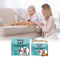 EelJoy Cat Snack Chewable Tablets Daily Cat Supplement Nutritional Emotional Care Meat Flavored Snacks