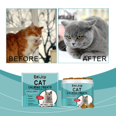 EelJoy Cat Snack Chewable Tablets Daily Cat Supplement Nutritional Emotional Care Meat Flavored Snacks