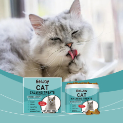 EelJoy Cat Snack Chewable Tablets Daily Cat Supplement Nutritional Emotional Care Meat Flavored Snacks