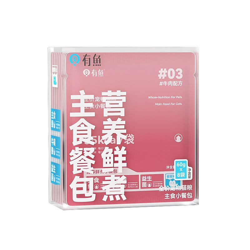 有魚UP！系列主食小餐包  雞肉配方/兔肉配方/牛肉配方/三文魚&甜蝦配方