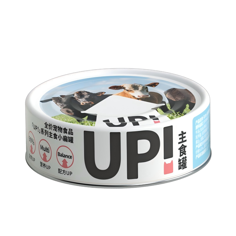 有魚UP!系列主食小扁罐  雞肉配方/牛肉配方/三文魚配方/兔肉配方