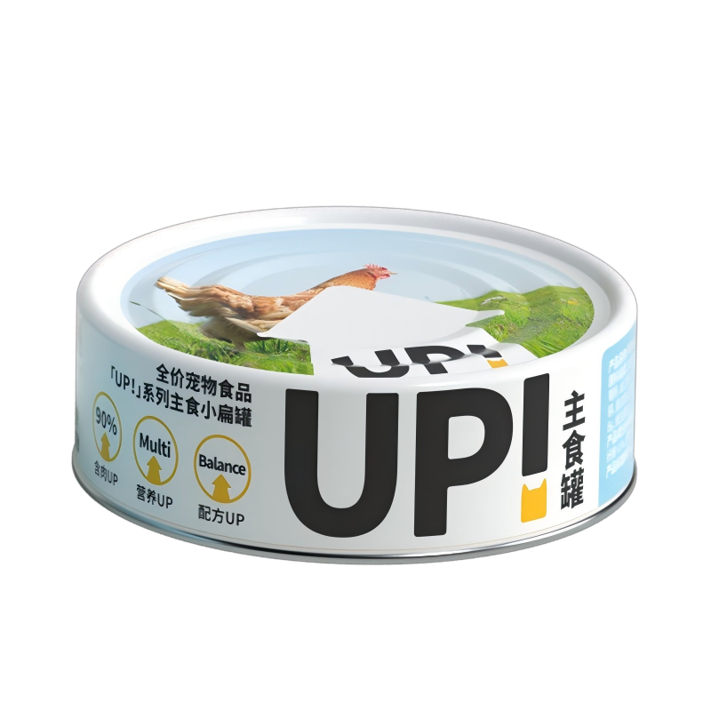 有魚UP!系列主食小扁罐  雞肉配方/牛肉配方/三文魚配方/兔肉配方