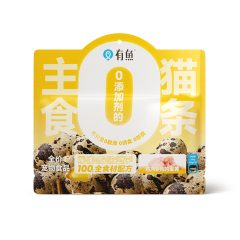 有魚 0添加主食貓條【雞肉&鵪鶉蛋黃口味】/【雞肉&羊奶口味】/【三文魚&魚籽口味】/【雞肉&甜蝦口味】