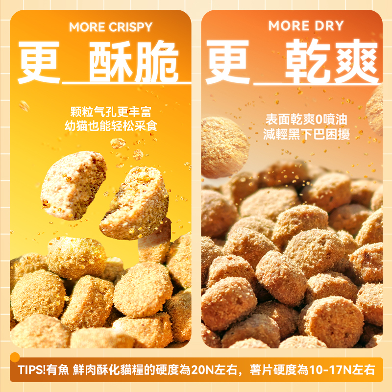 有魚 鮮肉酥化靚毛貓糧 1.5KG/罐裝135G