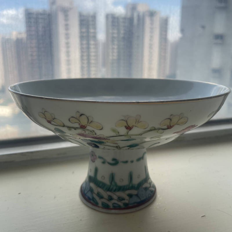 粉彩四季花瓷器古董收藏