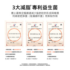 【愛生纖逸益生菌固體飲料】10000億CFU/盒 60g（3g*20條）/盒 肥胖 久坐不動 飲食油膩 易胖體質