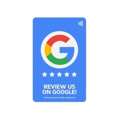 RFID Google Review Stand-Up Cards