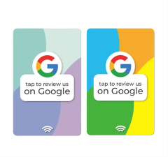 RFID Google Review Stand-Up Cards