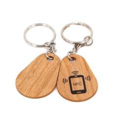 RFID Wooden Card Keychain