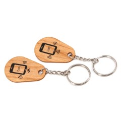 RFID Wooden Card Keychain