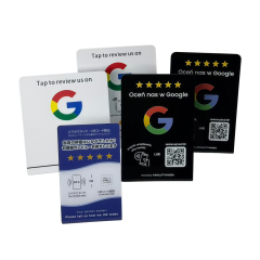Google Review NFC PVC Stand Card