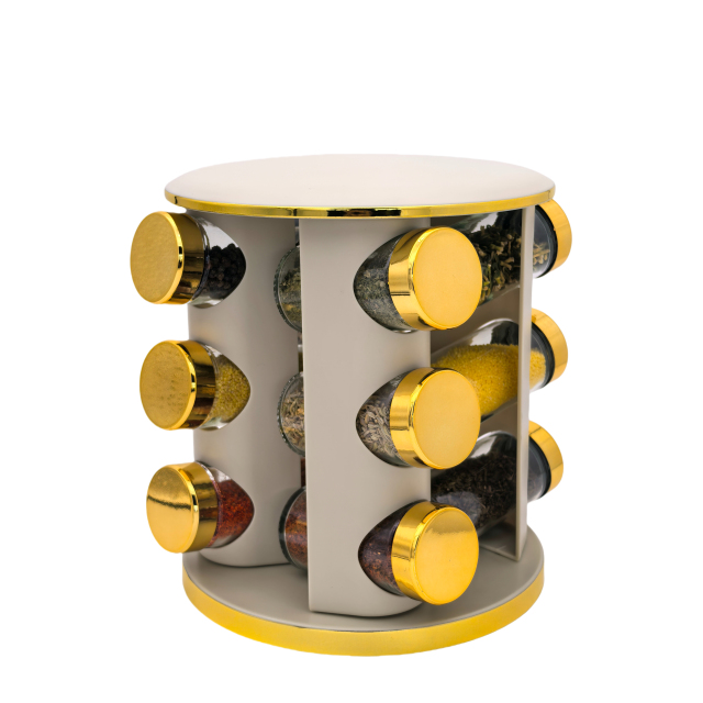 Multi-functional rotating storage rack kitchen seasoning jar storage rack