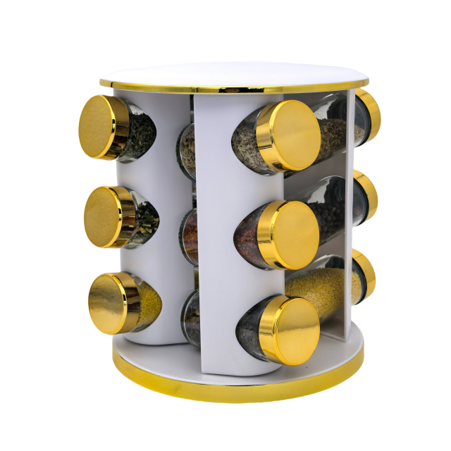 Multi-functional rotating storage rack kitchen seasoning jar storage rack