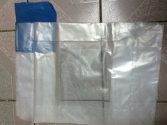 PE transparent valve bag, PE valve bag, PE package bag.