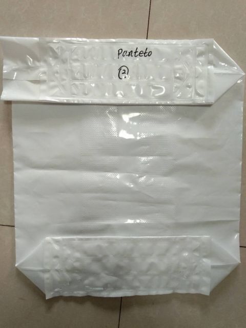 PE valve bag connnectted by heat sealing, not by glue