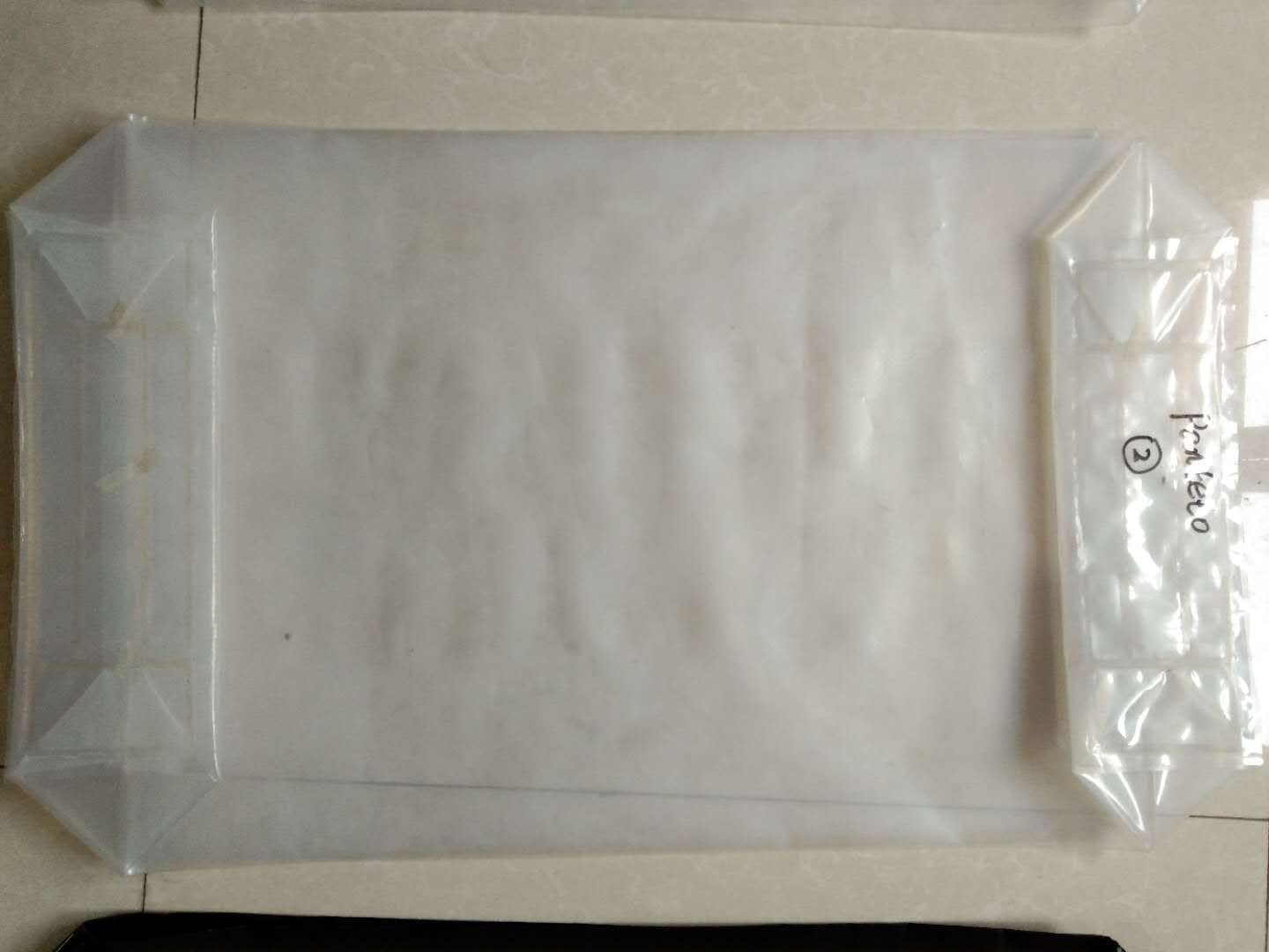 PE transparent valve bag, PE valve bag, PE package bag.