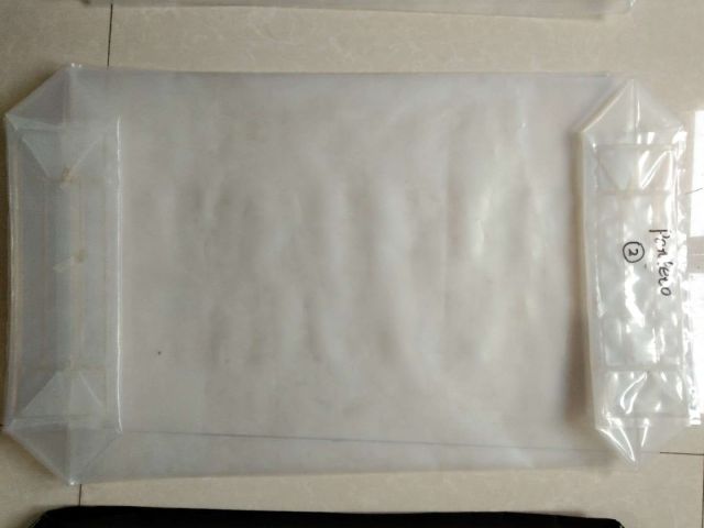 PE transparent valve bag, PE valve bag, PE package bag.