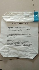PE valve bag connnectted by heat sealing, not by glue