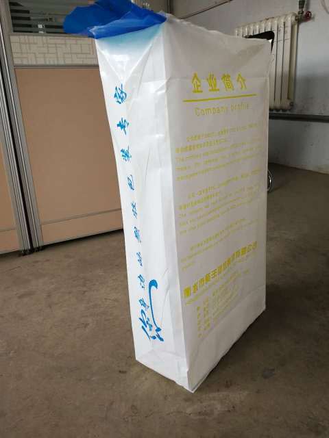 PE valve bag connnectted by heat sealing, not by glue