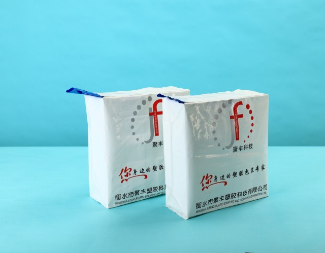 PE valve bag, filling by manual, connect by heat sealling not by glue
