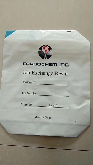 PE valve bag for ion exchange resin