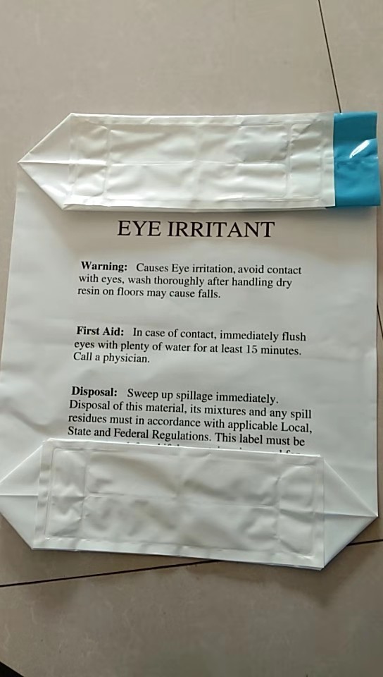 PE valve bag for ion exchange resin