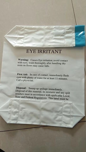PE valve bag for ion exchange resin