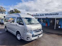 2018 TOYOTA Hiace, Commuter SLWB, high roof, wide body, 8961km, $ 49999, Ready for work.