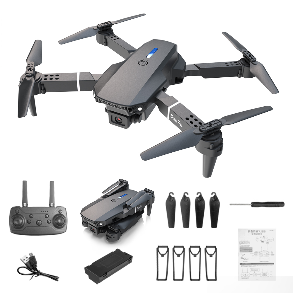 Rconly E88 Pro Drone Profesional HD 4k Rc Airplane Dual-Camera Wide-Angle Head Remote Quadcopter Airplane Toy Helicopter