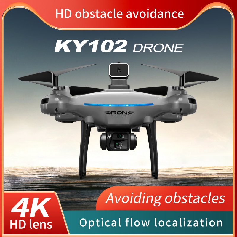 KY102 Drone 8K Professional HD Dual Camera Aerial Photography Obstacle Avoidance Optical Four-Axis RC Aerocraft Toy