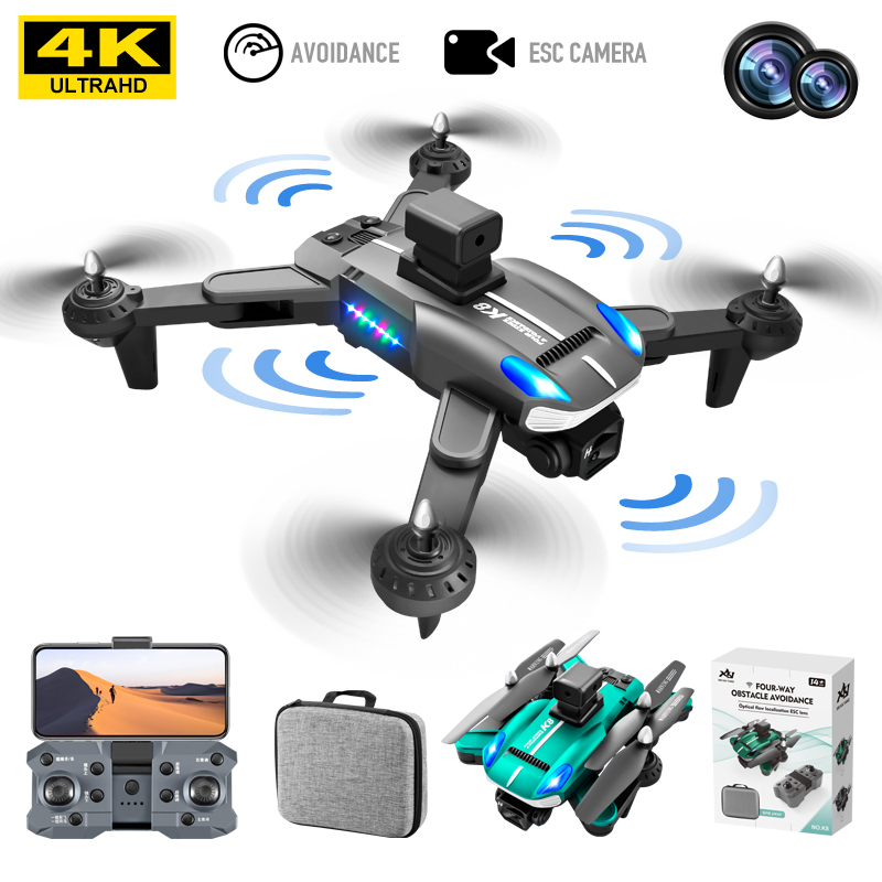K8 drone with 4K HD Camera RC four-way obstacle avoidance dron Foldable Obstacle Avoidance Foldable Quadcopter Airplane