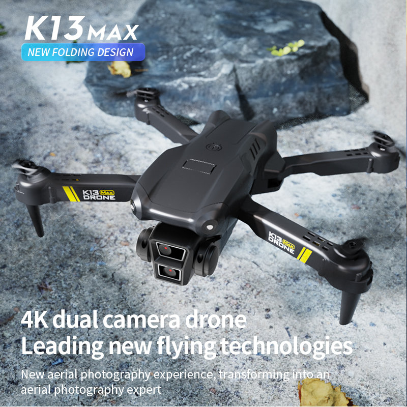 K13 5G GPS Drone 4k Professional 8k HD Triple Camera FPV Gesture Photography Aerial Aerial Photographer Foldable Quadcopter