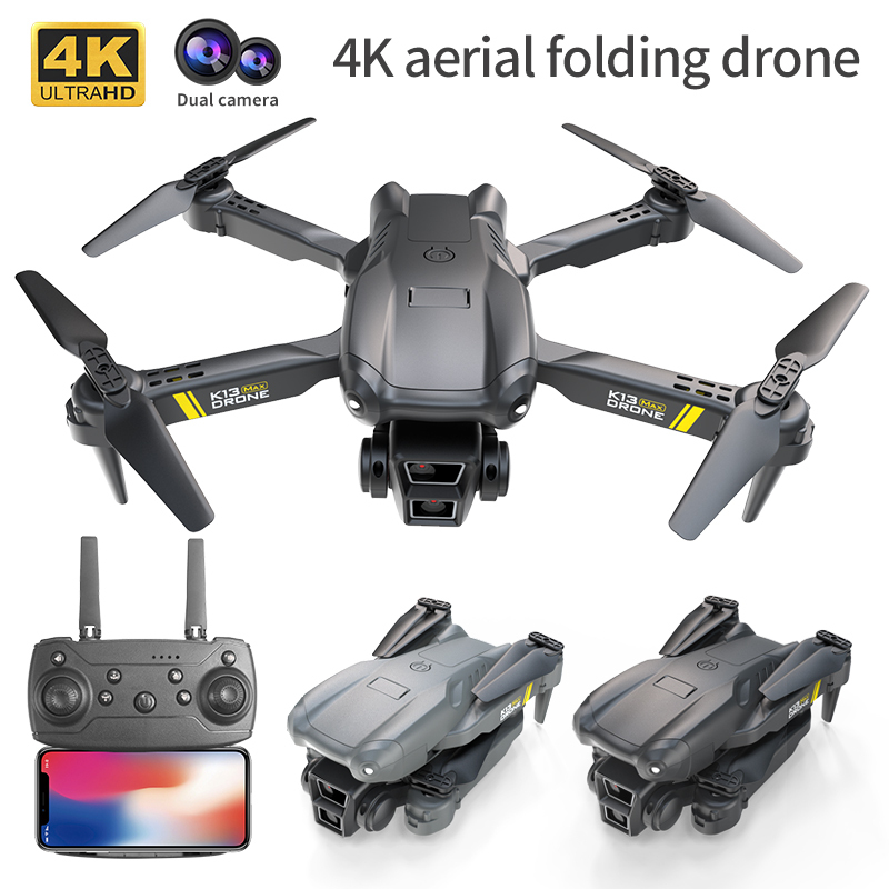 K13 5G GPS Drone 4k Professional 8k HD Triple Camera FPV Gesture Photography Aerial Aerial Photographer Foldable Quadcopter